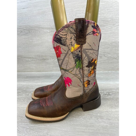 Ariat Hybrid Rancher 10016314 Women's US 6B Brown Leather Cowgirl Western Boot - Picture 3 of 14